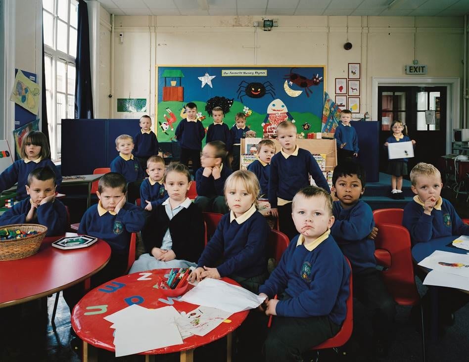 Deneside Infants School, Seaham, County Durham, UK. Reception Class and Year 1 (Mixed Group), Structured Play. Oct 12th, 2004