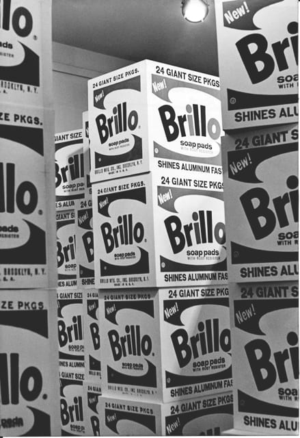 Brillo boxes at the Stable gallery, 1964