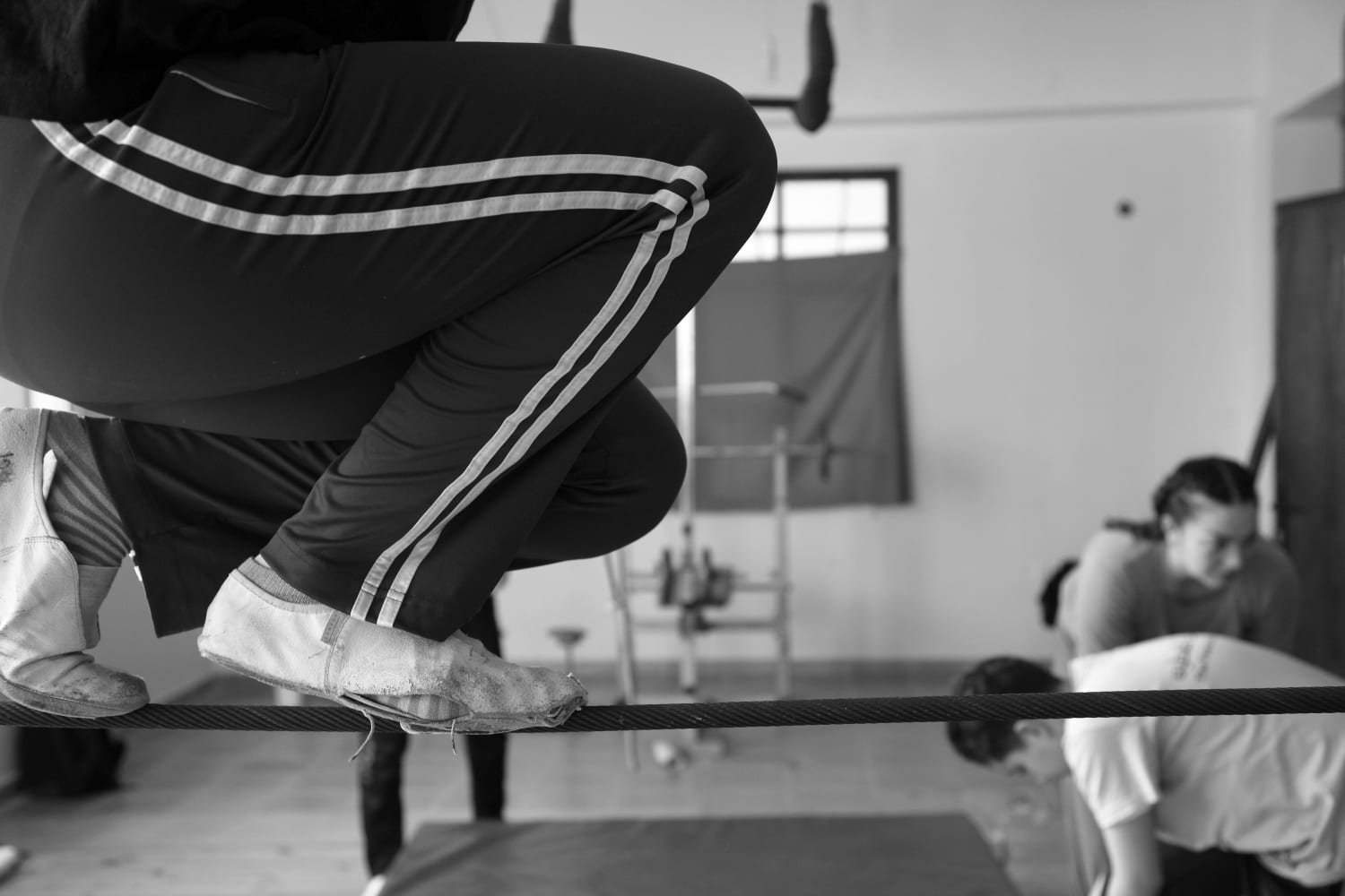 The Palestinian Circus School was amongst the participants in Palestine's biennial contemporary arts festival - Qalandiya International - in October and November 2014 © Rich Wiles