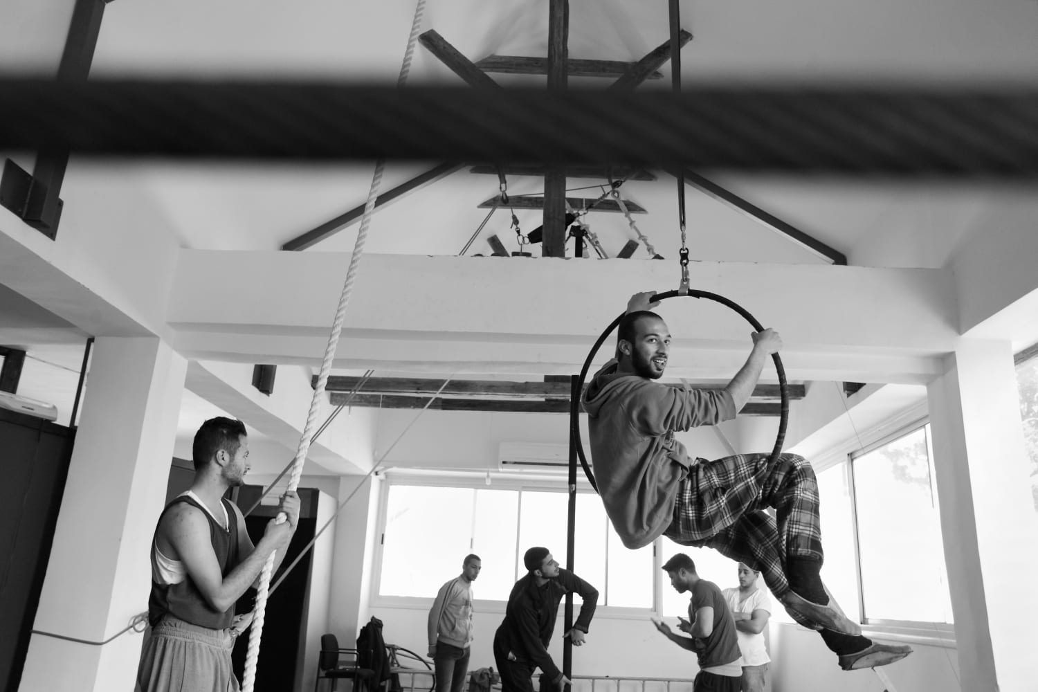 Students at the Palestinian Circus School, Birzeit. Ramallah, West Bank, Palestine © Rich Wiles