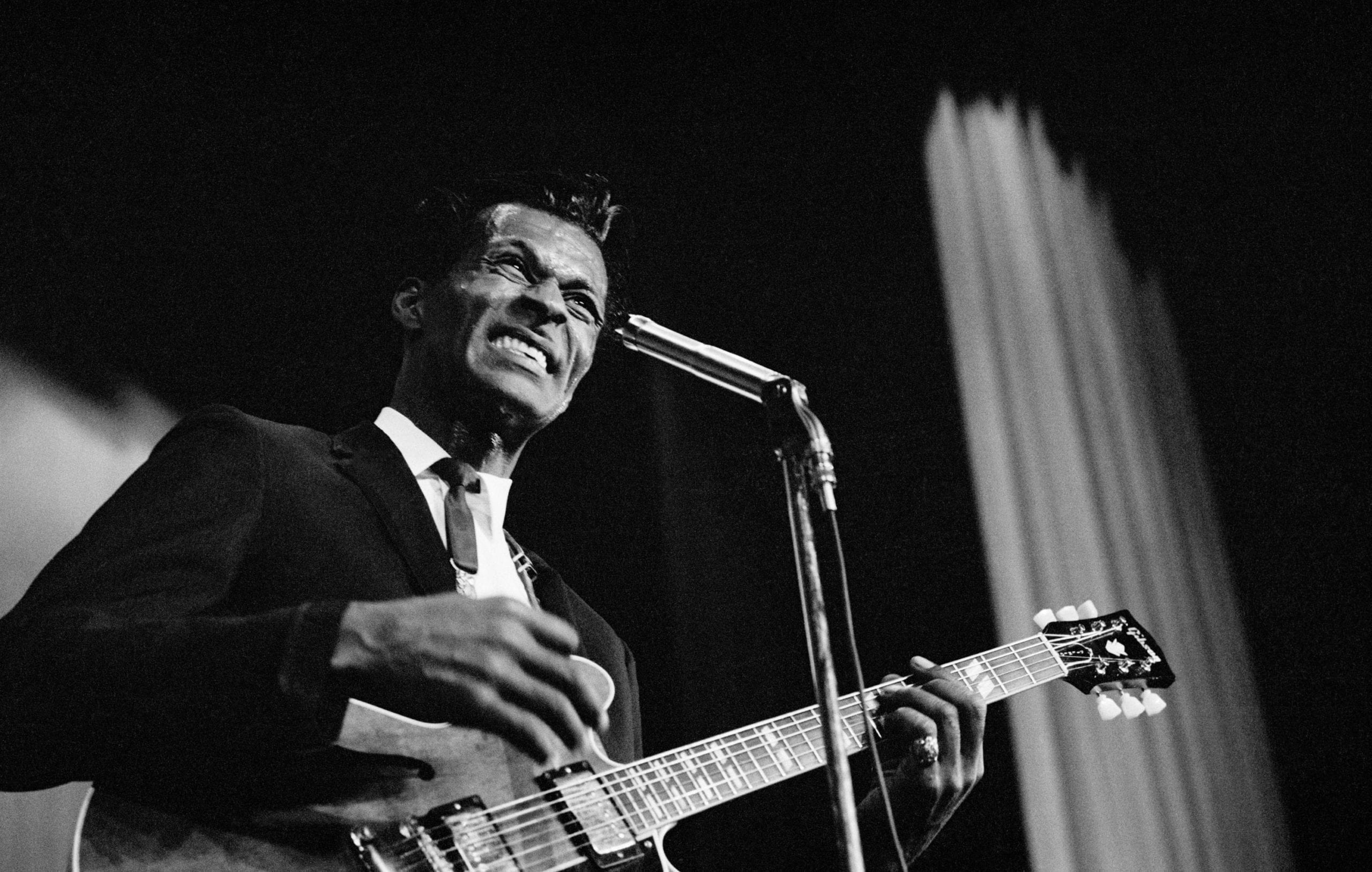 Chuck Berry at the Newport Jazz Festival, Newport, Rhode Island, c. late 1950s