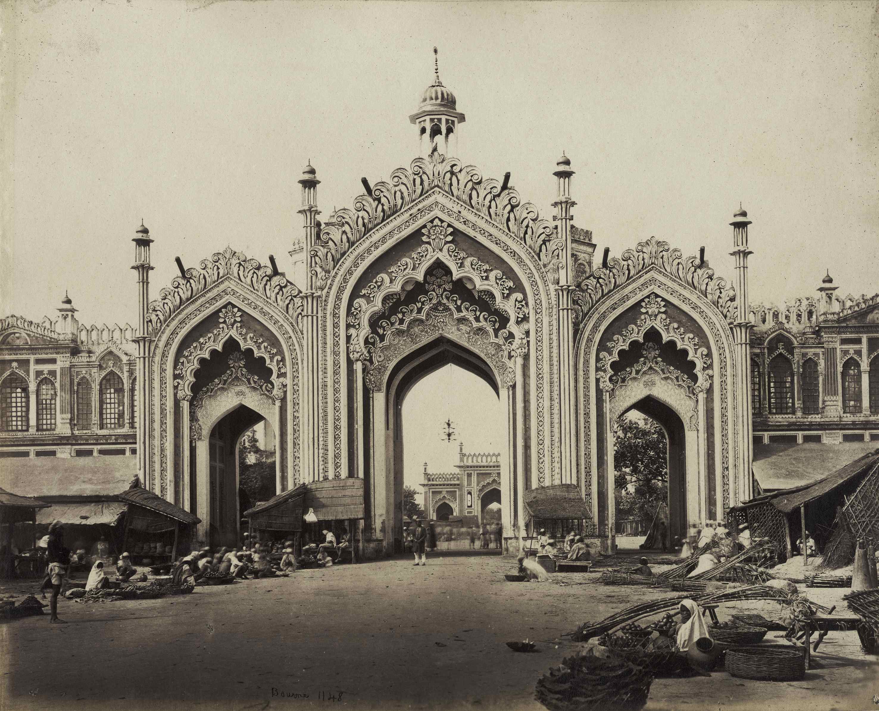 Samuel Bourne - 'The Gate at Husainabad, Lucknow', India, 1865, Albumen print