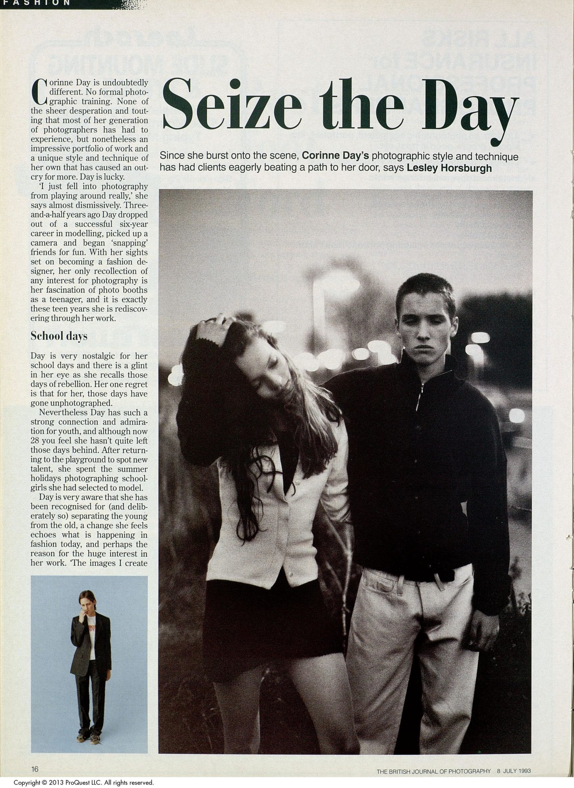 Our feature on Corinne Day, from our July 1993 issue