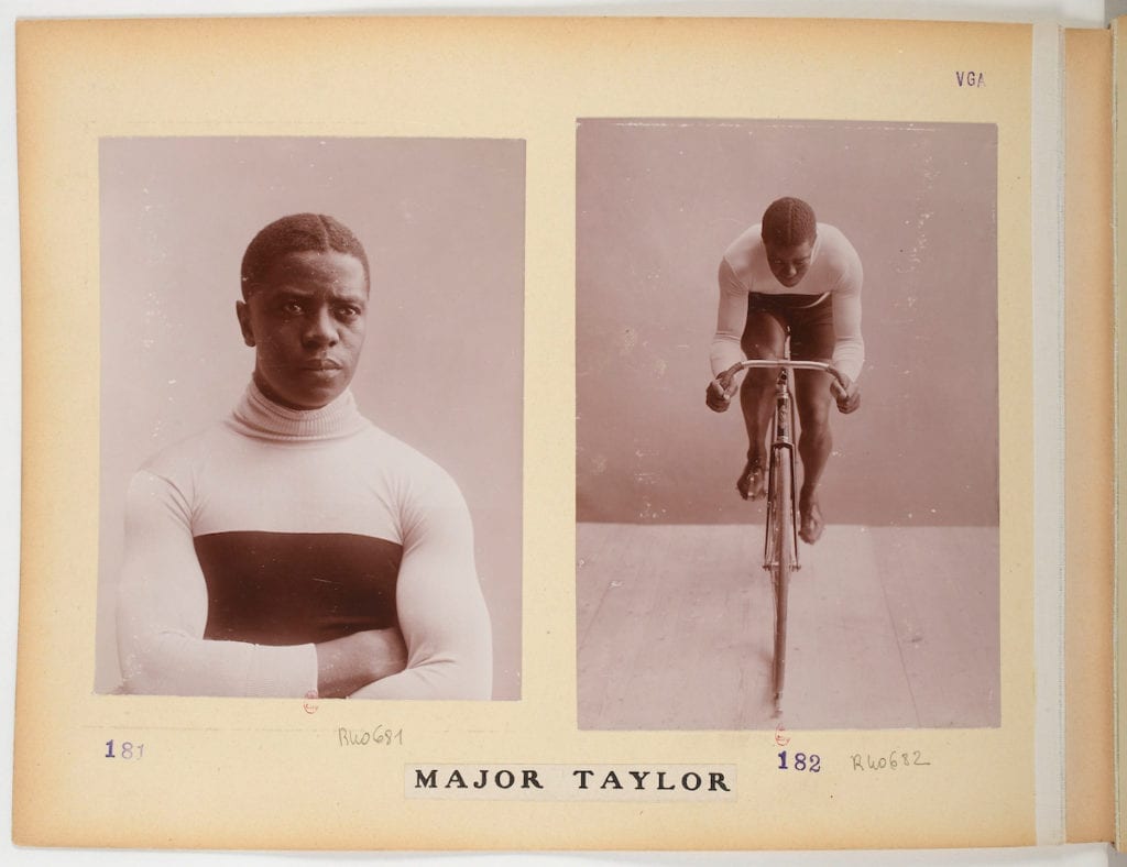 Jules Beau (French, 18641932). Major Taylor in the Collection Jules Beau, Photographie Sportive, 1906-1907. Aristotype on paper, 9 13/16 x 13 3/8 in. (25 x 34 cm). Bibliothèque Nationale de France