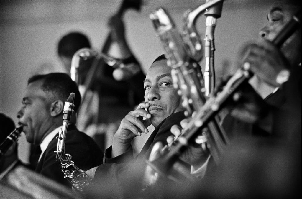 Johnny Hodges photographed at The Monterey Jazz Festival in Monterey, CA September 24, 1961 © Jim Marshall Photography LLC.