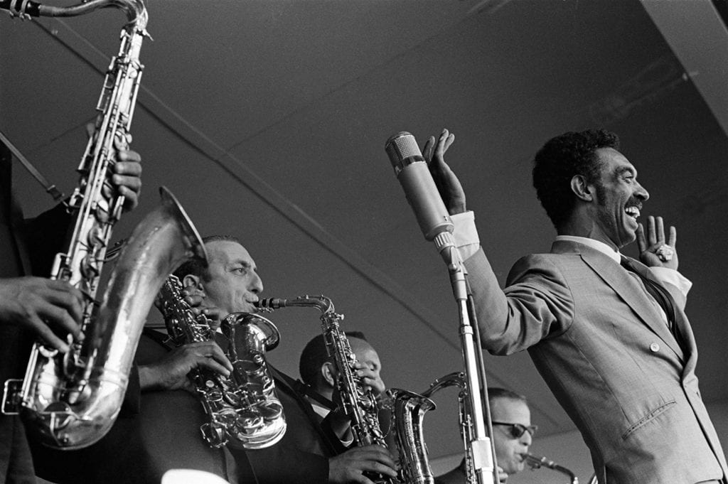 Gerald Wilson photographed at The Monterey Jazz Festival in Monterey, CA September 20, 1963 © Jim Marshall Photography LLC.