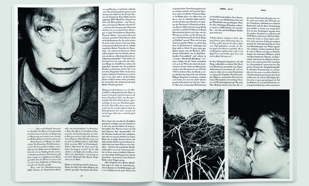 The issue also featured Laëtitia Donval's personal project about her time in psychiatric institutions in Europe.