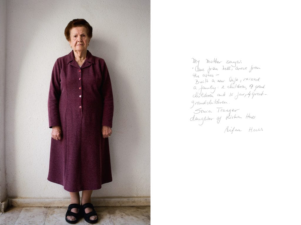 Rivka Huss, from Survivor: A portrait of the survivors of the Holocaust © Harry Borden