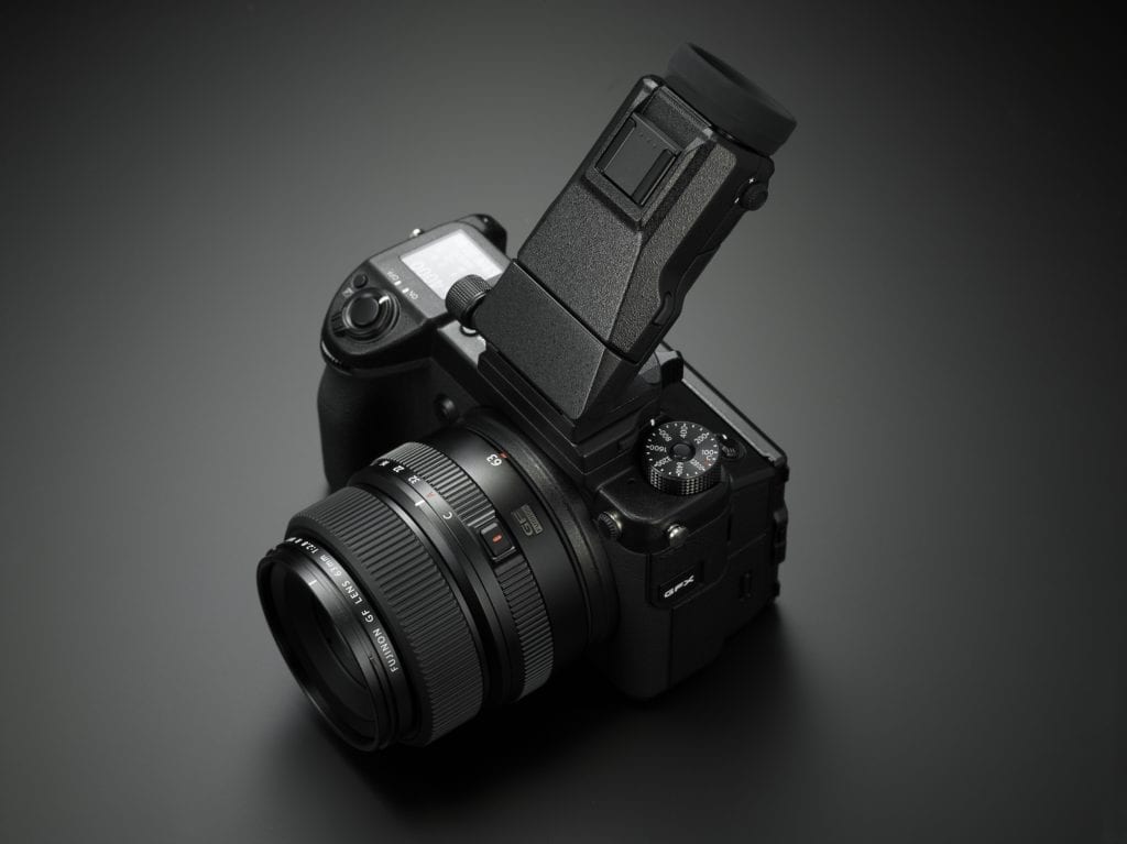 Fujifilm GFX with EVF tilt adapter