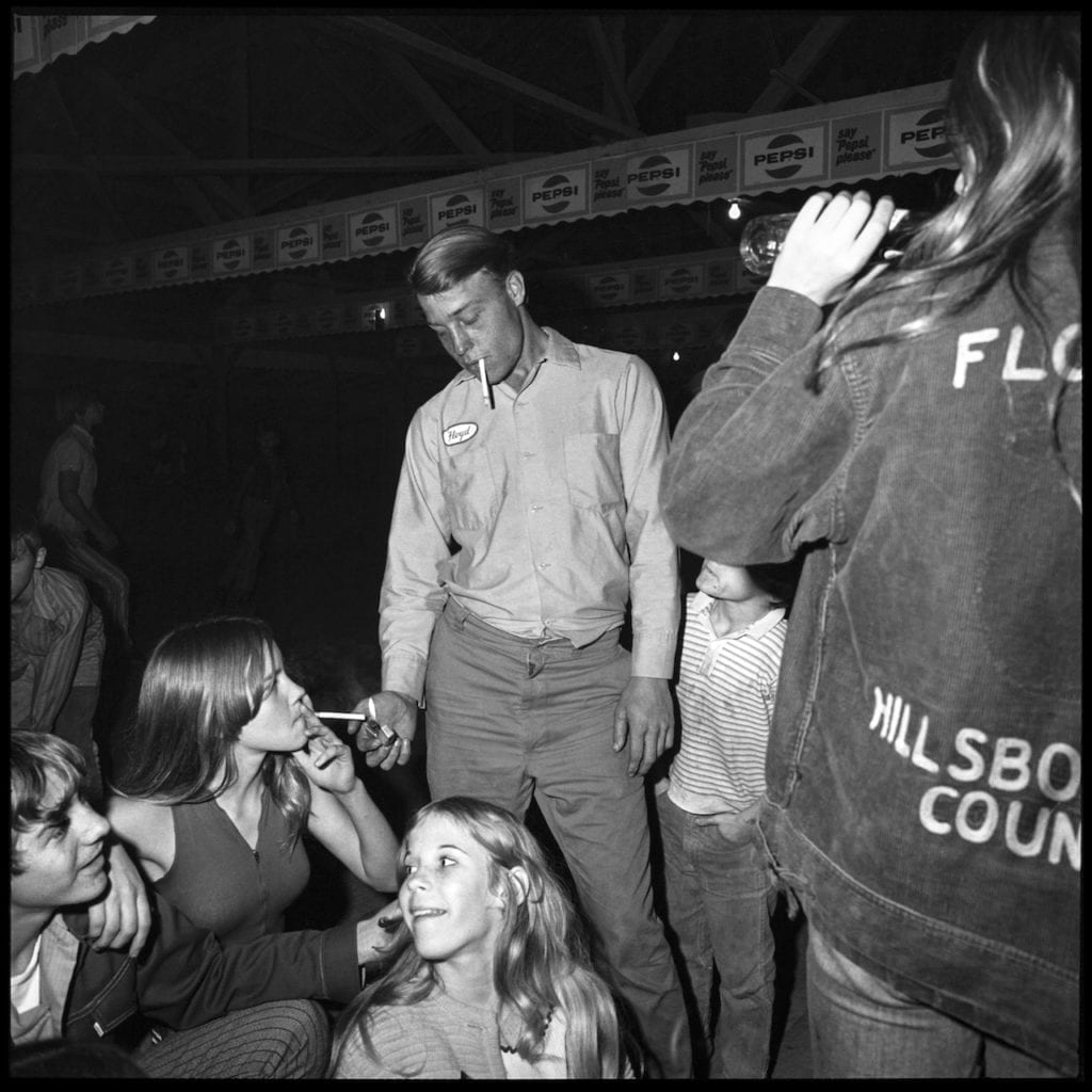 From the series Sweetheart Roller Skating Rink - 1972-1973, Six Mile Creek, Hillsborough County, Florida. Image © Bill Yates