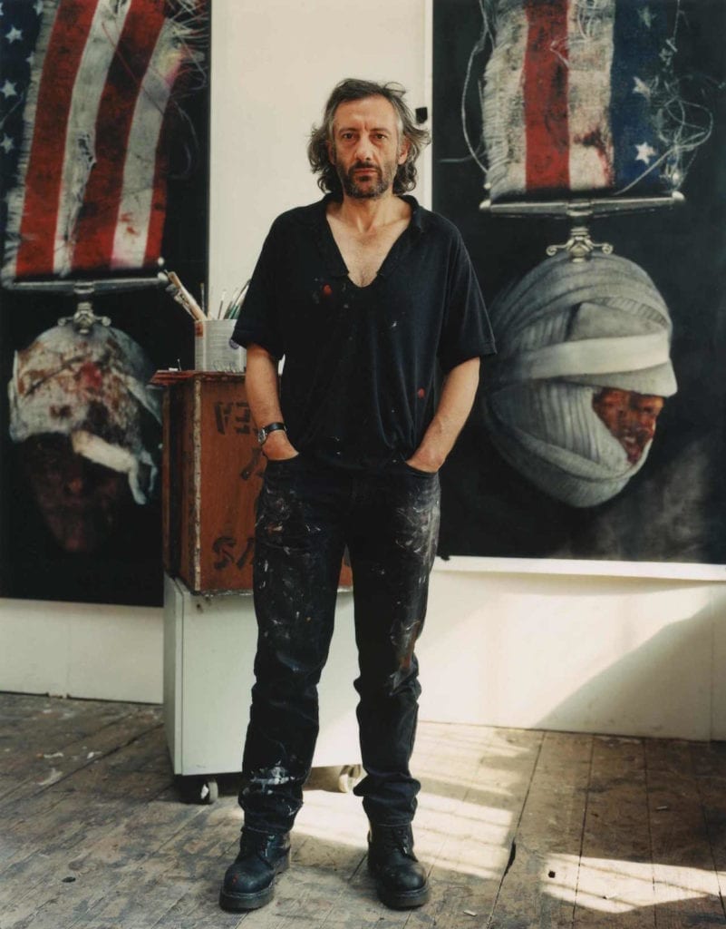 Peter Kennard, artist, 2005. From the series Presence © Edward Barber