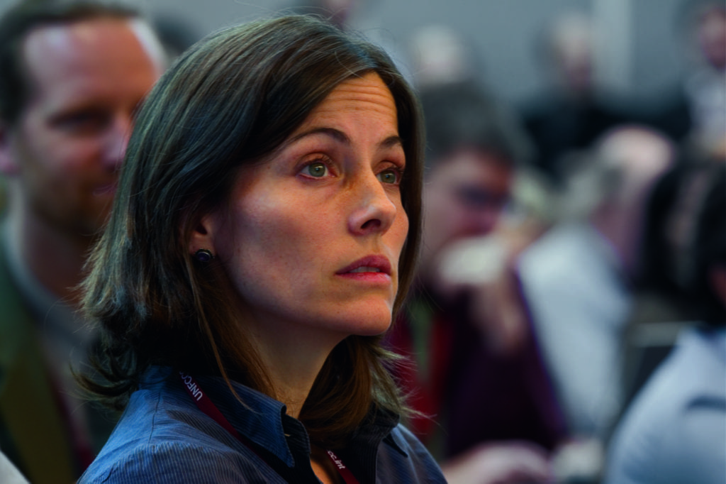 Colleen Thorpe, Editor in Chief of Enjeux-ÉNERGIE, Helios Centre, Canada United Nations Framework Convention on Climate Change: Eleventh Session of the Conference of the Parties to the Climate Change Convention and First Meeting of the Parties to the Kyoto Protocol, Palais de Congres, Montreal, Canada, 28 November - 9 December, 2005. From the book When It Changed © Joel Sternfeld. Image courtesy of Luhring Augustine and Beetles+Huxley