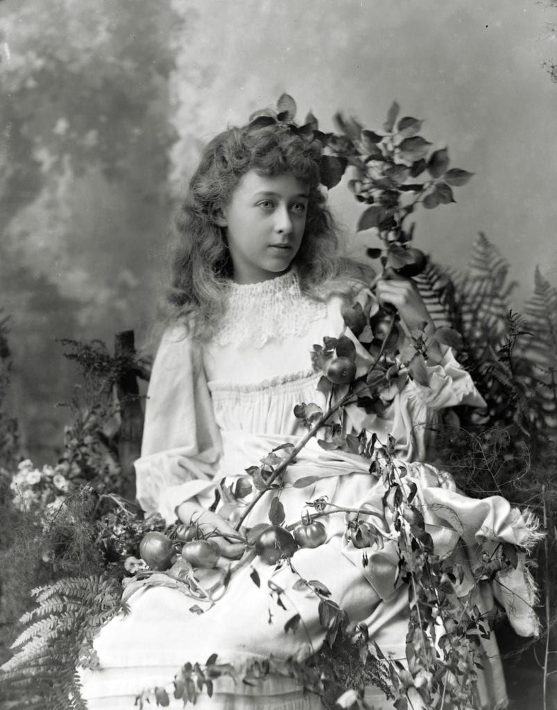 Edwardian studio portrait of a young girl, possibly a competition entry © WW Winter Ltd 