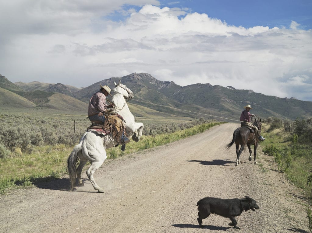 Casey and Rowdy Horse Training, 71 Ranch, Deeth, Nevada 2012 © Lucas Foglia