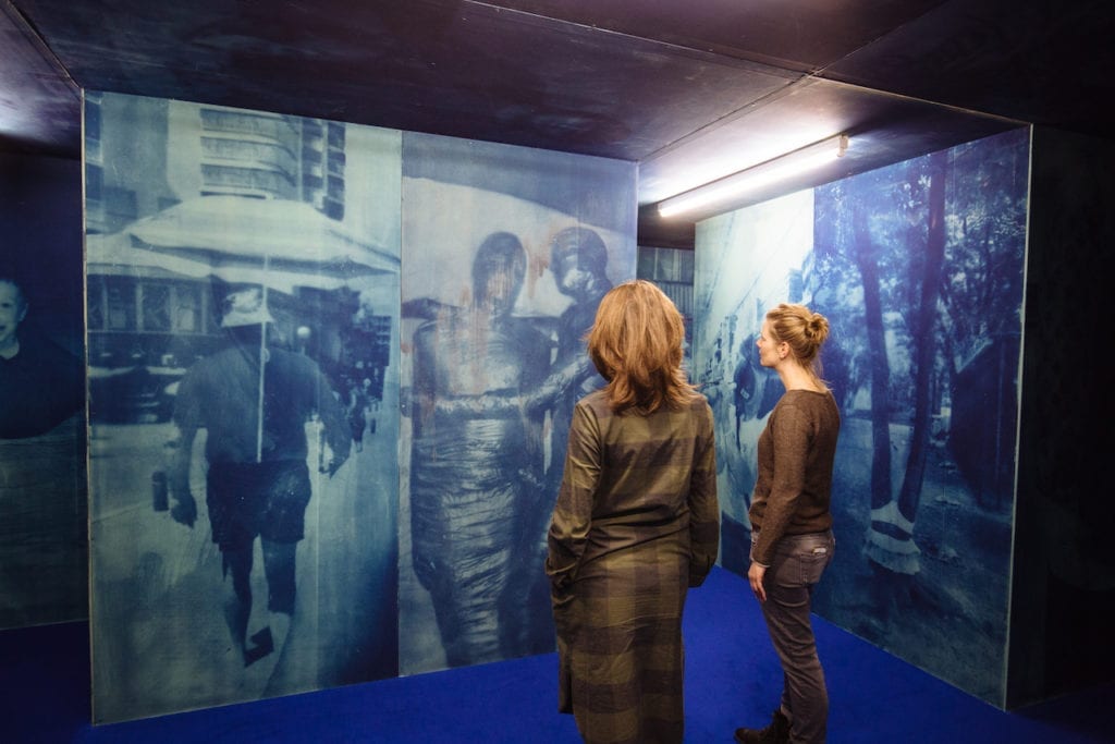 Cyanotypes in Mainlander’s first major solo show in Germany, The Fun Archive, at Düsseldorf’s NRW-Forum 