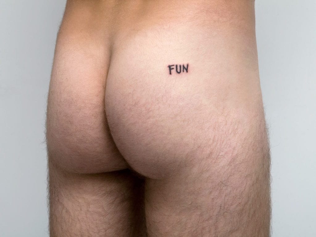 Tattoo on Mailaender‘s ass, 2009 © Thomas Mailaender