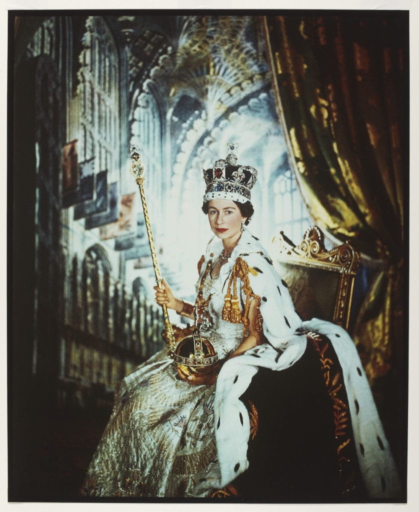 Queen Elizabeth II, Coronation Day 1953 by Cecil Beaton (1904-80). Gelatin silver print © Victoria and Albert Museum, London
