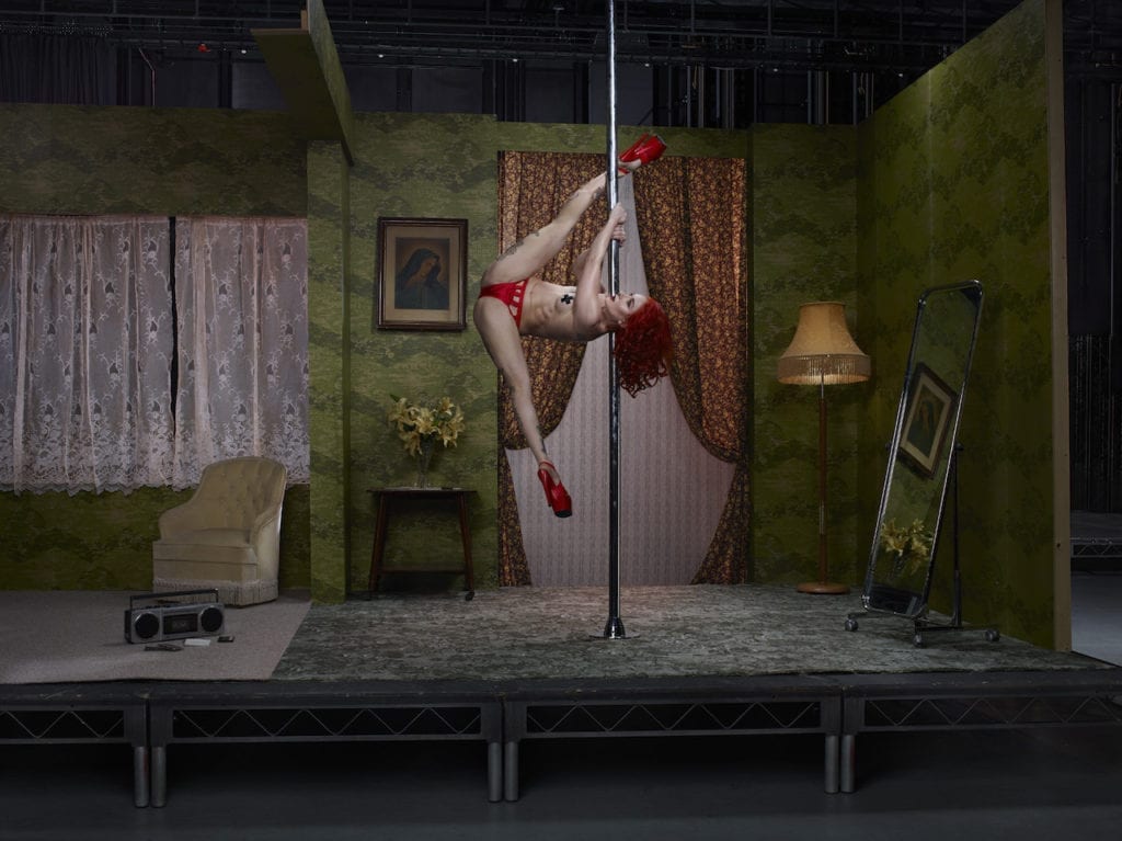 The Act, Sasha Flexy, Pole Dancer, 2017 @ Julia Fullerton-Batten, courtesy of the artist