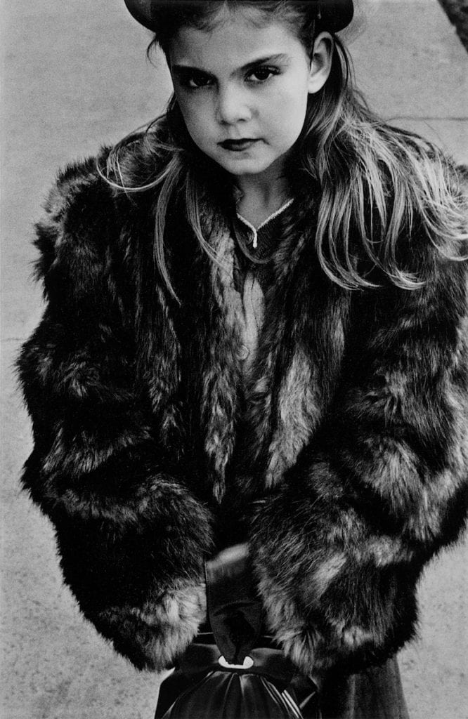 harold-feinstein-young-girl-in-fur-coat-1950