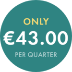 Only €43.00 per quarter!