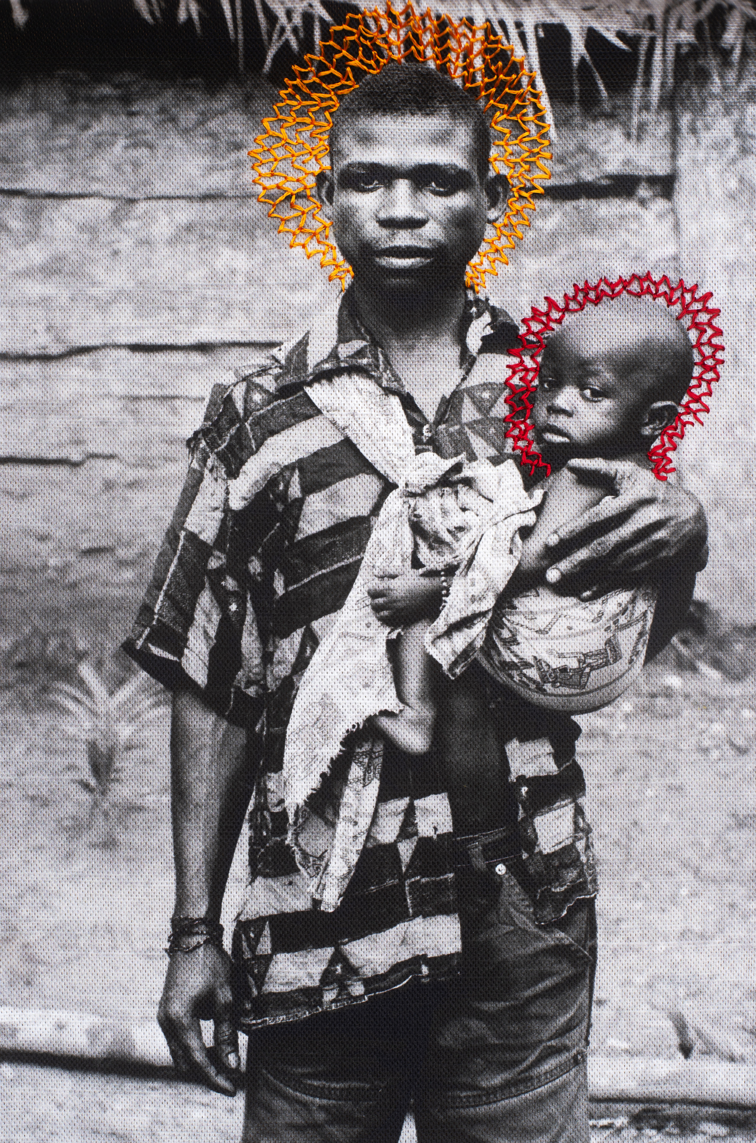 Central Africa Republic; Father and baby.