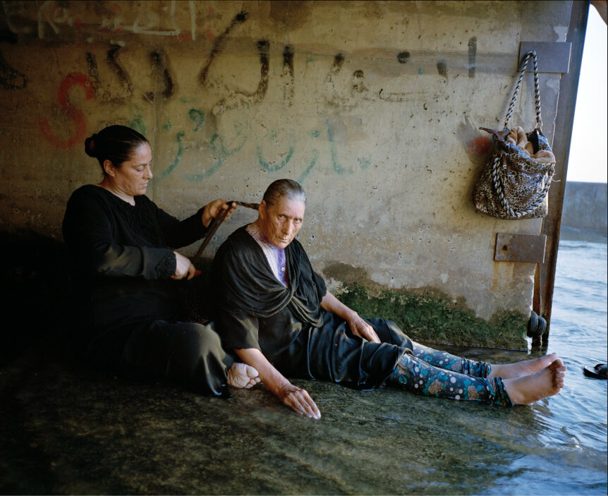 Image courtesy of Nadia Bseiso. Infertile Crescent. Medium format film, shot on Kodak Portra. 70 x 85 cm. Presented at Tasweer Photo Festival Qatar 2025.