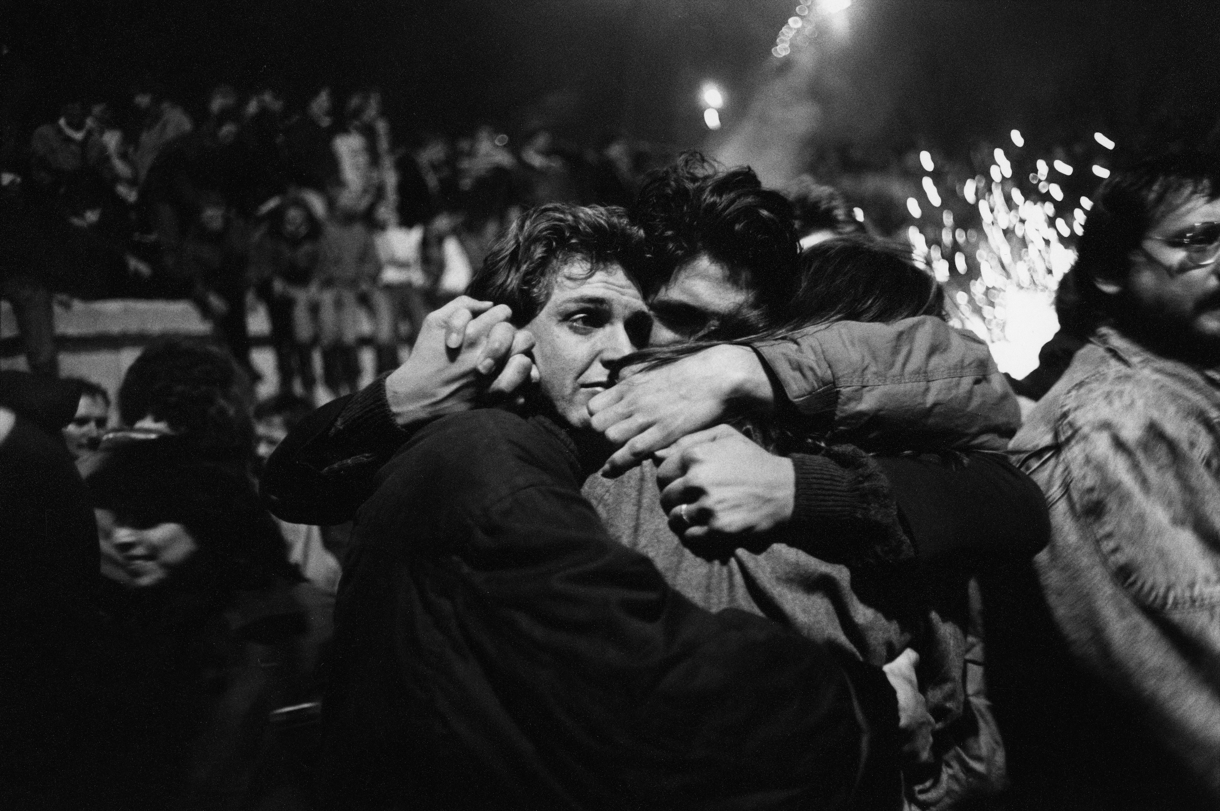 Guy-Le-Querrec-West-Germany-1989.-Celebration-following-the-fall-of-the-Berlin-Wall