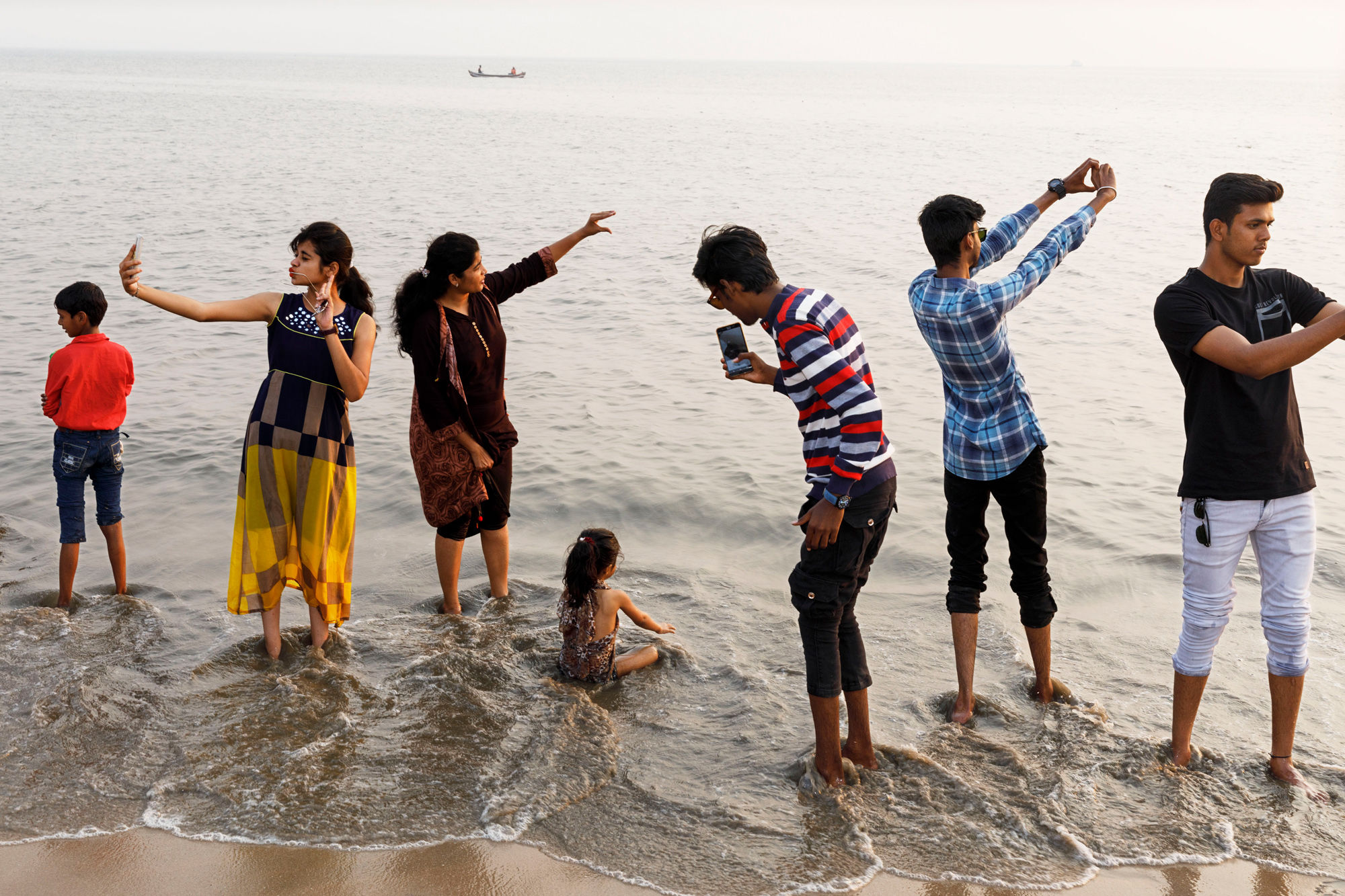 INDIA. Mumbai. Chowpatty Beach. 2018.