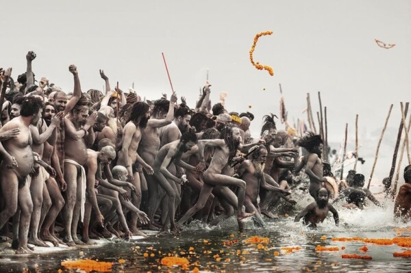 Naga Sadhu Ritual, Allahabad, India