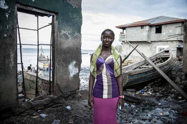 Ebola Survivor Celina Kamanda, Magazine Wharf, Freetown, Sierra Leone