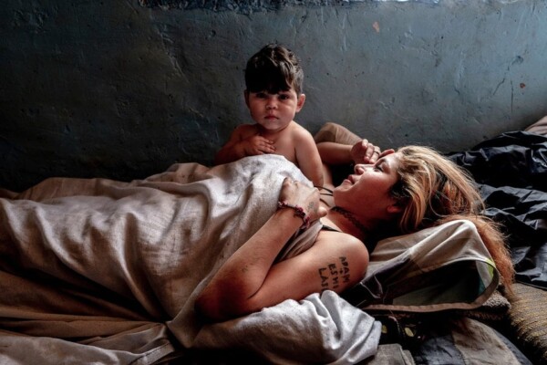 Roma Girl with Her Son, Svinia, Slovakia