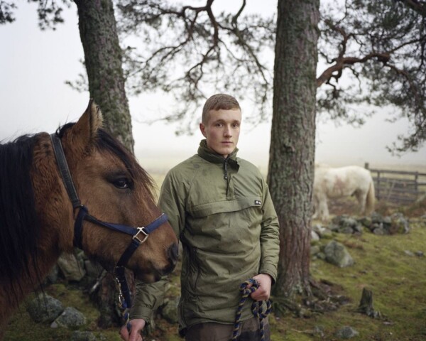 Jamie, Beat Keeper with horse, Glenesk, Angus