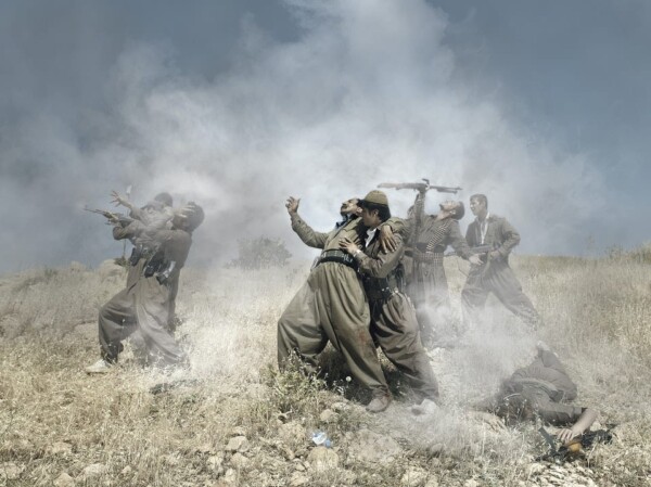 Theater of war, photographs with a group of Kurdish guerrilla, Iraq, 2012.