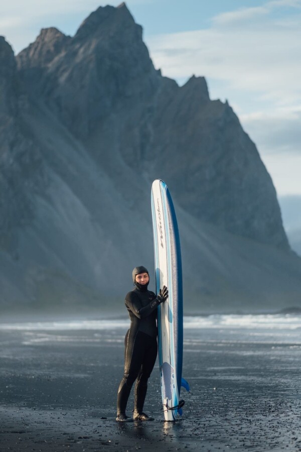 Surfing Iceland - Stokksnes, Iceland