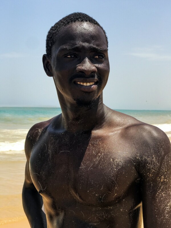 Abdoulaye Covered in Sheep Hair - Saly, Senegal