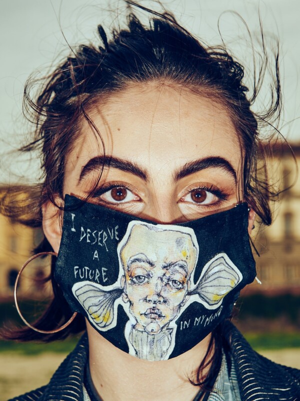 Covid-19 Face Wear - Florence, Italy