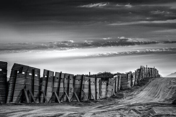 The Old Wall U.S/Mexico Border.