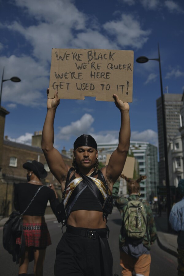 We're Black, we're queer, we're here,
GET USED TO IT!