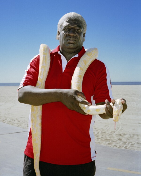 Snake Man and Butterfly, Venice Beach