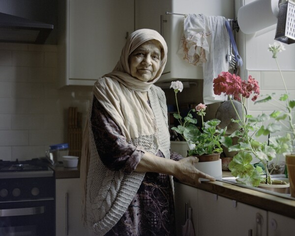 Nona with Her Geraniums